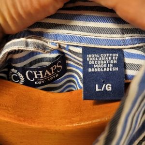 Chaps men's dress shirt size large